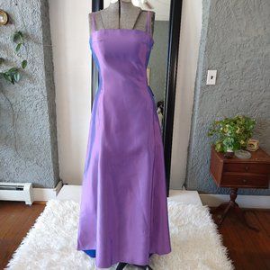 Gunne Sax Vintage Purple Satin Gown